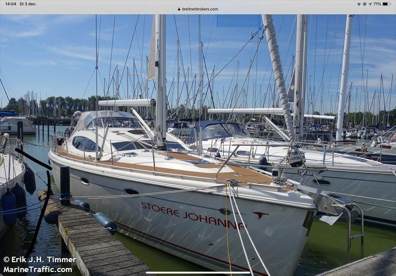 stoere johanna (Sailing vessel) - IMO , MMSI 244100009, Call Sign PF 8524 under the flag of Netherlands