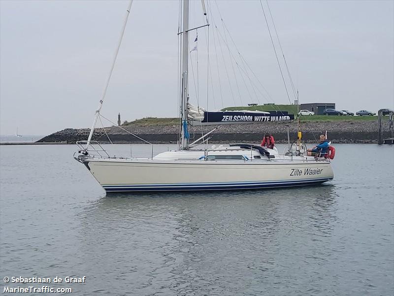 zilte waaier (Sailing vessel) - IMO , MMSI 244127784 under the flag of Netherlands