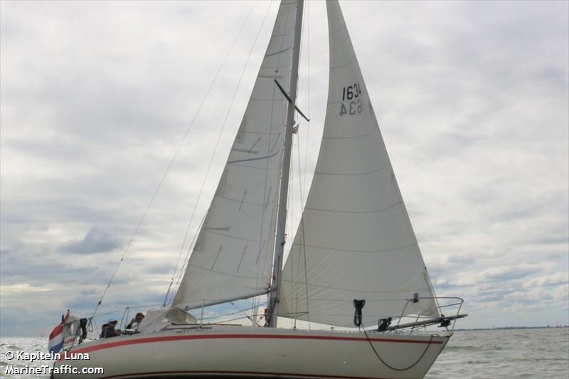 luna (Sailing vessel) - IMO , MMSI 244153197, Call Sign PD2570 under the flag of Netherlands