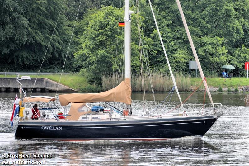 gwelan (Sailing vessel) - IMO , MMSI 244260872, Call Sign PC4870 under the flag of Netherlands