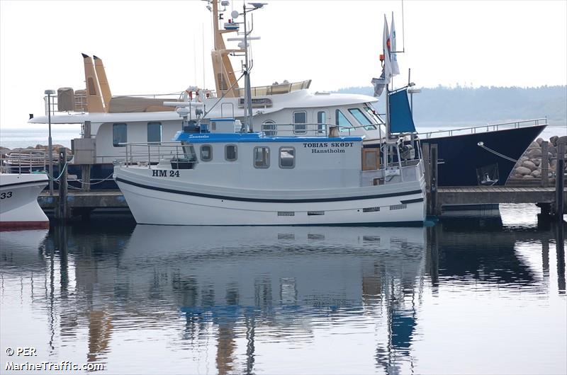 tobias skoedt gilnet (Fishing vessel) - IMO , MMSI 219005513, Call Sign OU7929 under the flag of Denmark