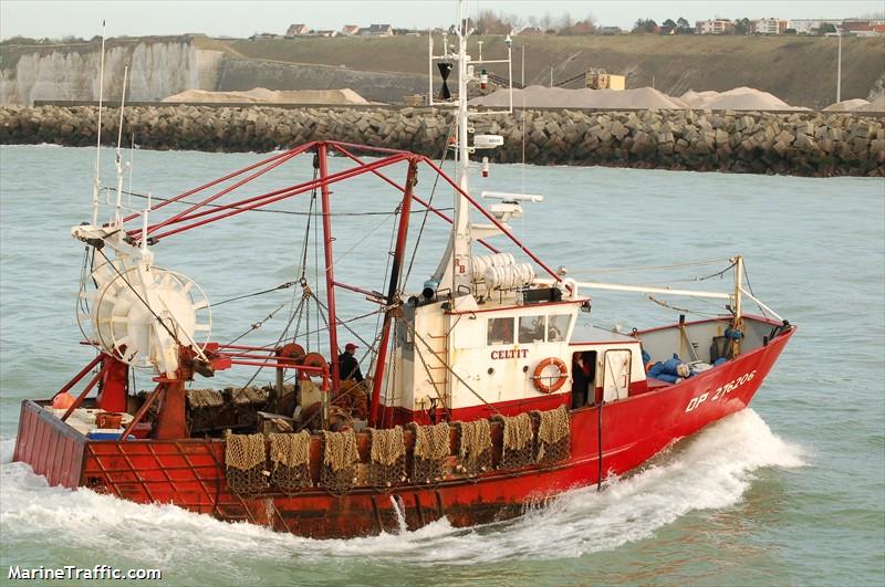 fv celtit (Fishing vessel) - IMO , MMSI 227119200, Call Sign FZVH under the flag of France