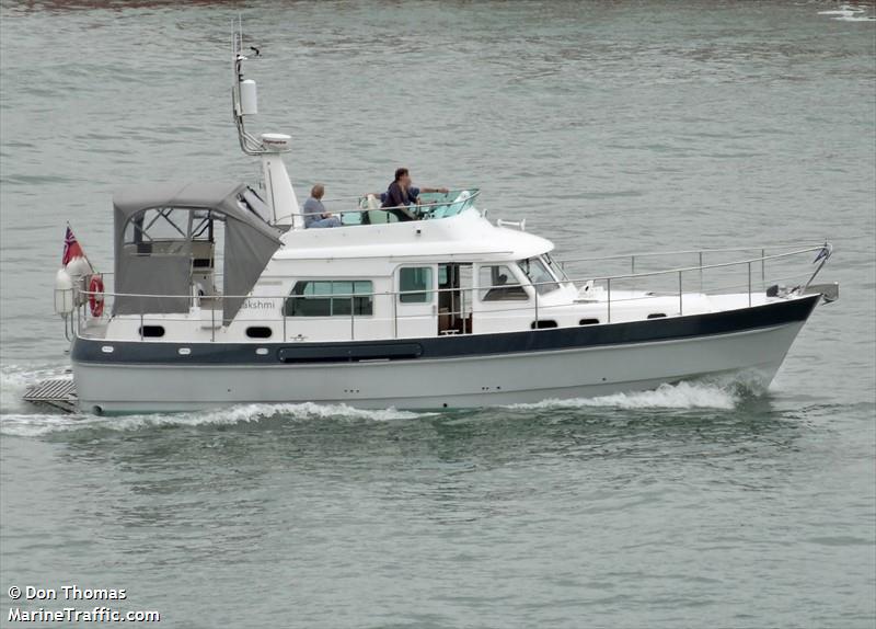 lakshmi (Pleasure craft) - IMO , MMSI 235106677, Call Sign 2HUC8 under the flag of United Kingdom (UK)