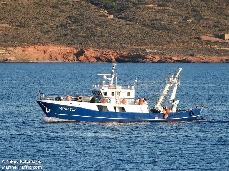 odvsseus (Fishing vessel) - IMO , MMSI 237511000, Call Sign SW 5951 under the flag of Greece