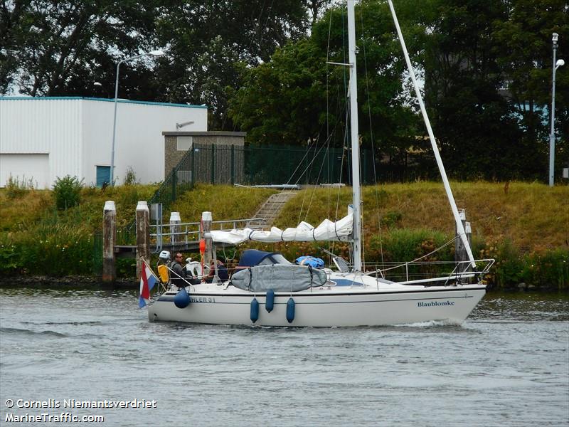 blaublomke (Sailing vessel) - IMO , MMSI 244860510, Call Sign PC2041 under the flag of Netherlands