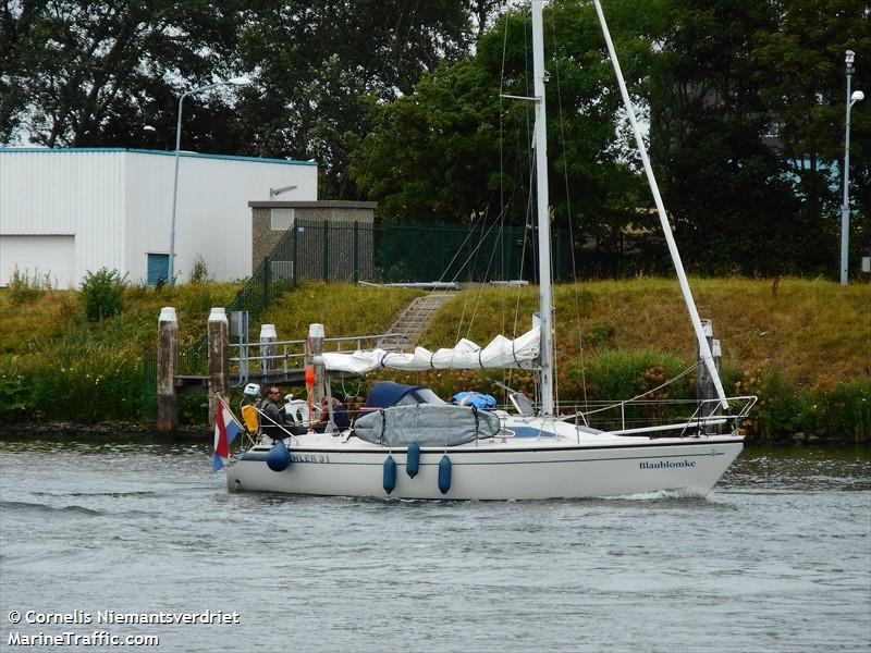 blaublomke (-) - IMO , MMSI 244860510, Call Sign PC2041 under the flag of Netherlands