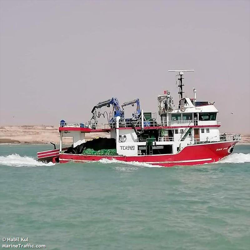 can kul (Fishing vessel) - IMO , MMSI 271073345, Call Sign TC5420 under the flag of Turkey