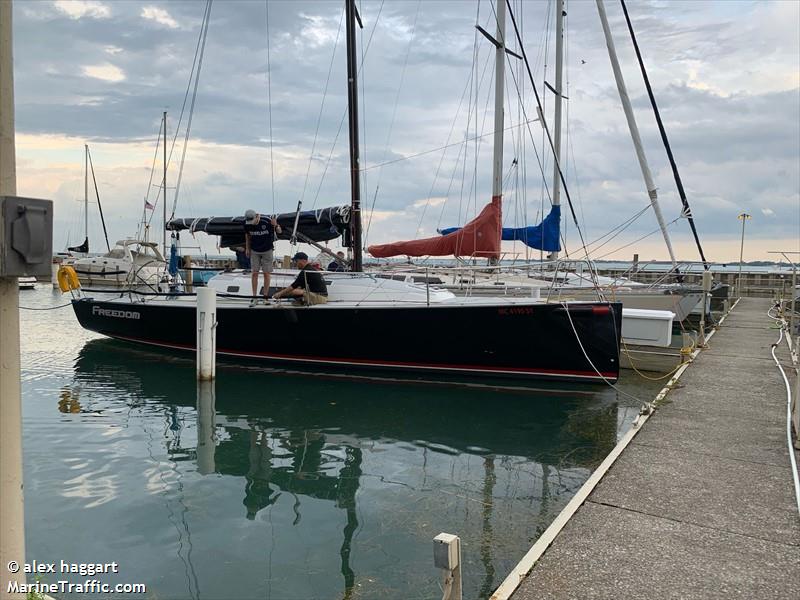 freedom (Sailing vessel) - IMO , MMSI 338316032 under the flag of USA
