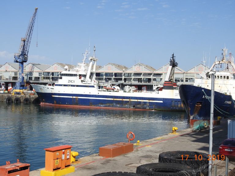 bluebell (Fishing vessel) - IMO , MMSI 601339000, Call Sign ZRCX under the flag of South Africa