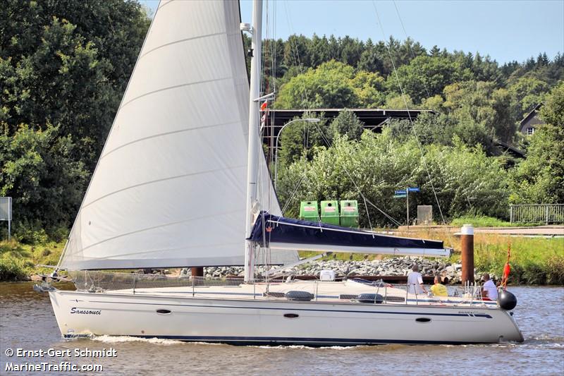 sy sans souci (Sailing vessel) - IMO , MMSI 211122870 under the flag of Germany