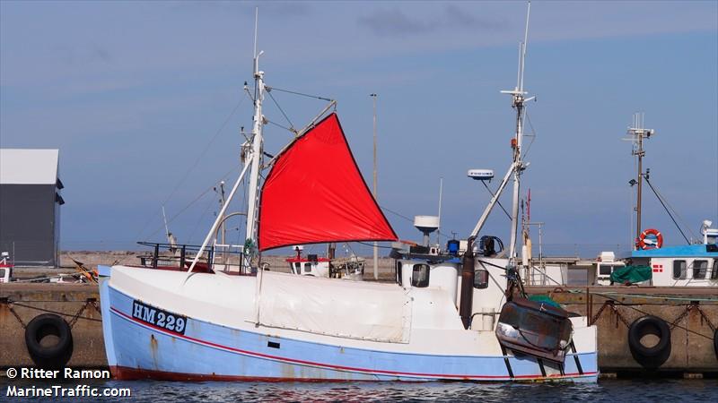hm229 pingo (Fishing vessel) - IMO , MMSI 219009135, Call Sign OU6447 under the flag of Denmark