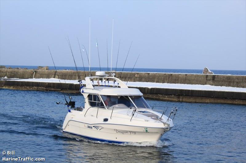 dragonfly (Pleasure craft) - IMO , MMSI 219014054, Call Sign XPE2262 under the flag of Denmark