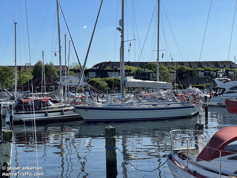 li lima india (Sailing vessel) - IMO , MMSI 219021989, Call Sign XPE8262 under the flag of Denmark