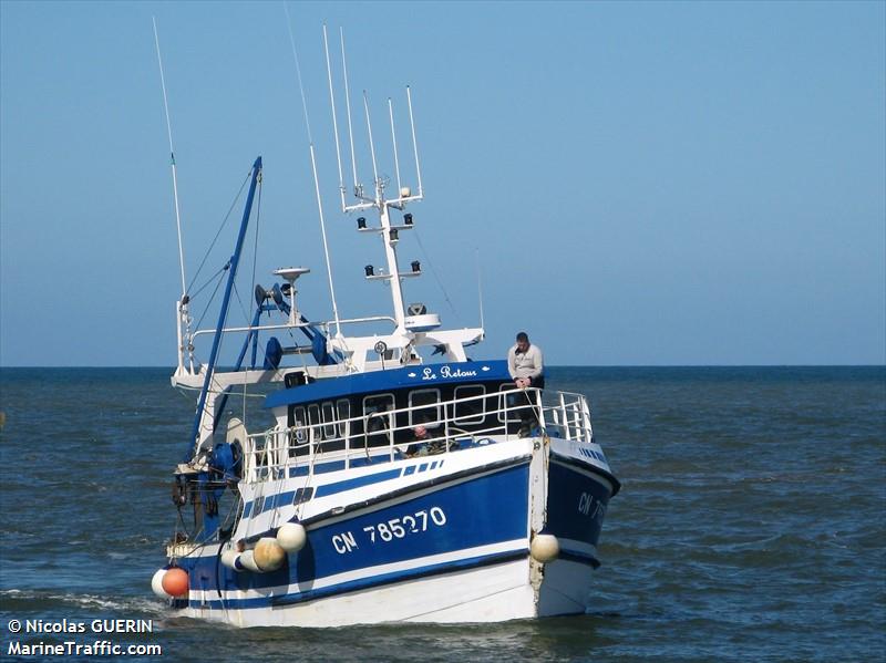 fv le retour (Fishing vessel) - IMO , MMSI 227318230, Call Sign FG9750 under the flag of France