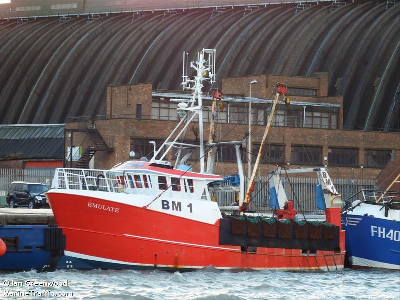 emulate (Fishing vessel) - IMO , MMSI 235007100, Call Sign MEMU3 under the flag of United Kingdom (UK)