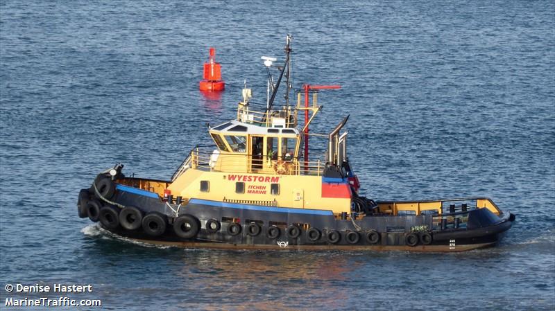 wyestorm (Tug) - IMO , MMSI 235024715, Call Sign MHGJ4 under the flag of United Kingdom (UK)