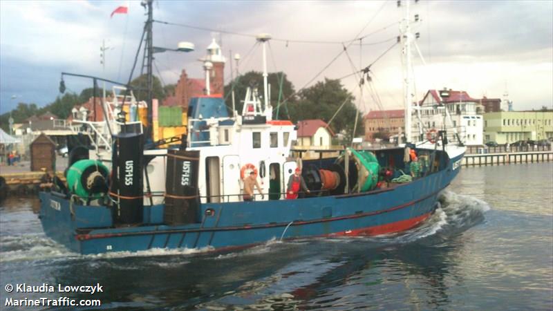 ust-155 (Fishing vessel) - IMO , MMSI 261006780, Call Sign SPG2634 under the flag of Poland