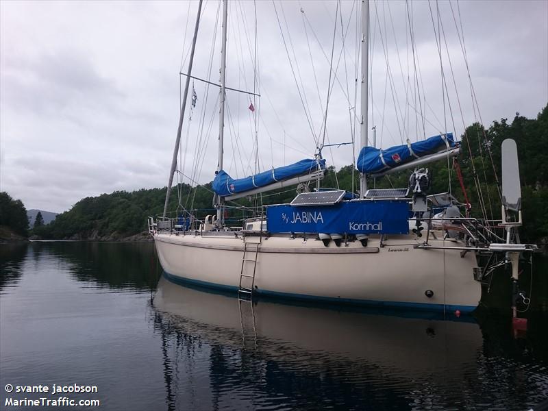 jabina (Pleasure craft) - IMO , MMSI 265723180, Call Sign 7SFZ under the flag of Sweden