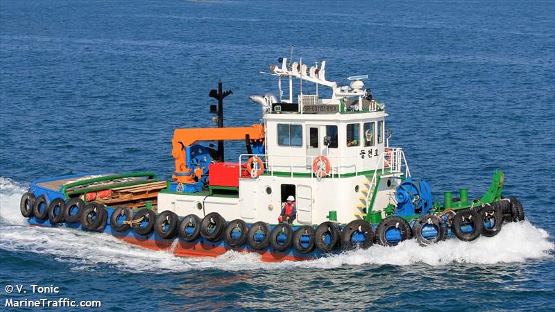 dong cheon (Towing vessel (tow>200)) - IMO , MMSI 440107580, Call Sign 031151 under the flag of Korea