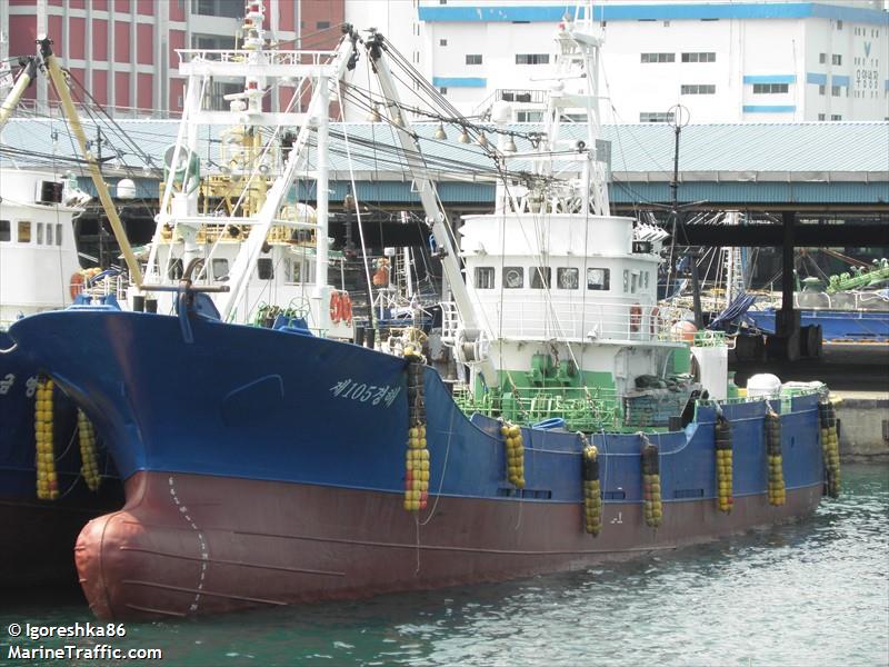 105 kyung hae (Fishing vessel) - IMO , MMSI 440155510 under the flag of Korea
