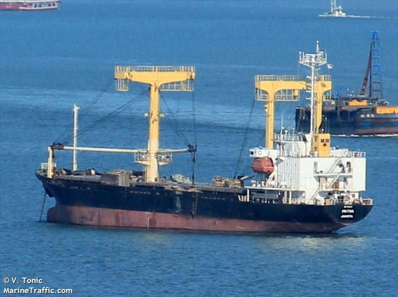 mv.pritha (General Cargo Ship) - IMO 9124287, MMSI 525019598, Call Sign POFT under the flag of Indonesia