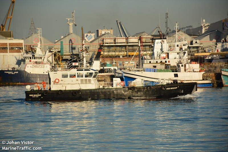 red bishop (-) - IMO , MMSI 601188500, Call Sign ZR9766 under the flag of South Africa