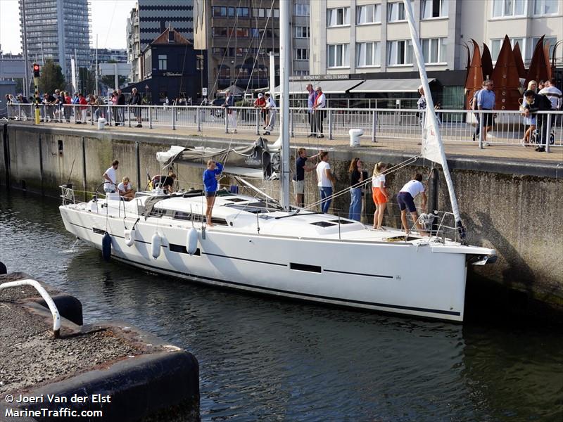 sabian (Sailing vessel) - IMO , MMSI 205787530, Call Sign OP7875 under the flag of Belgium
