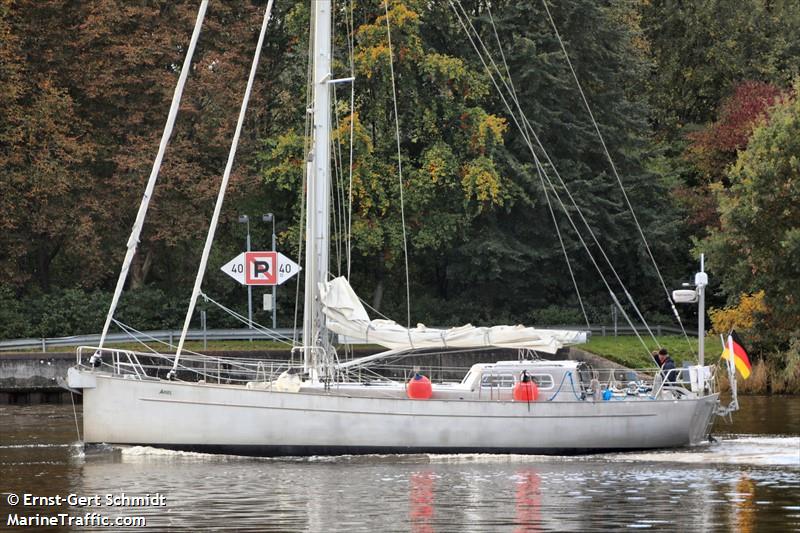 ariel (Sailing vessel) - IMO , MMSI 211539760, Call Sign DD6900 under the flag of Germany