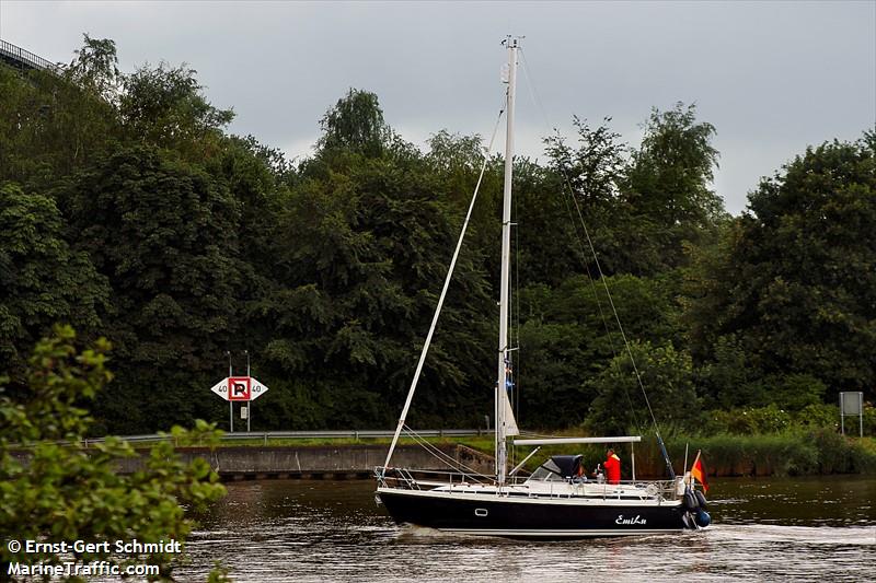 emilu (Sailing vessel) - IMO , MMSI 211541970, Call Sign DD6672 under the flag of Germany
