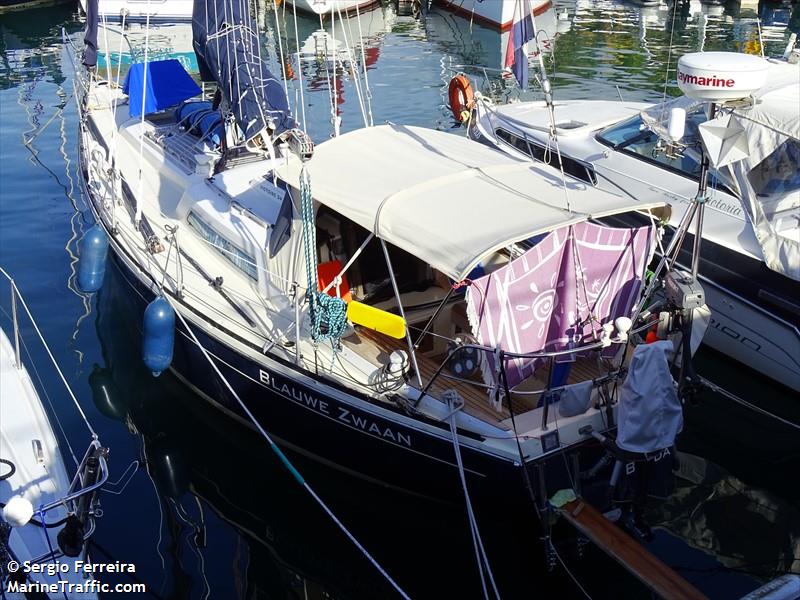 blauwe zwaan (Pleasure craft) - IMO , MMSI 244020158, Call Sign PC8603 under the flag of Netherlands