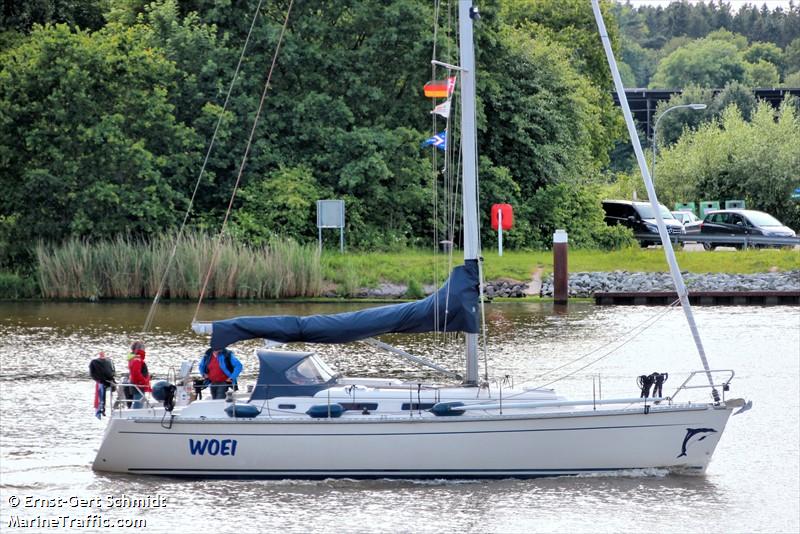 woei (Sailing vessel) - IMO , MMSI 244128997, Call Sign PC6209 under the flag of Netherlands