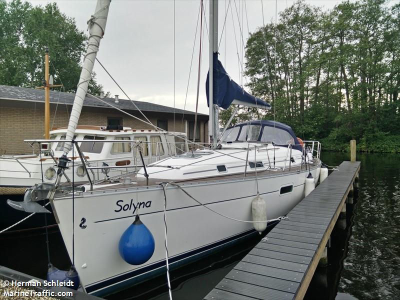 solyna (Sailing vessel) - IMO , MMSI 244770619, Call Sign PB5613 under the flag of Netherlands