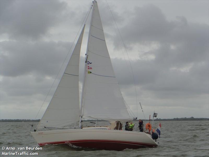 sjarmant (Sailing vessel) - IMO , MMSI 244820673, Call Sign PC7149 under the flag of Netherlands