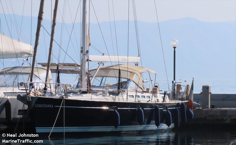 christianna (Sailing vessel) - IMO , MMSI 250006049, Call Sign EIXF8 under the flag of Ireland