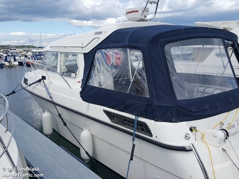 anna w (Pleasure craft) - IMO , MMSI 258147080, Call Sign LG7624 under the flag of Norway