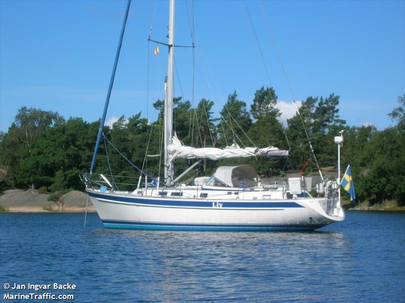 sy liv hr 39 (Sailing vessel) - IMO , MMSI 265549870, Call Sign SM7YNX under the flag of Sweden