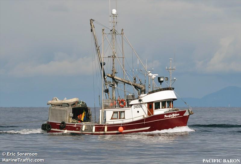pacific baron (Fishing vessel) - IMO , MMSI 316007088, Call Sign VD4360 under the flag of Canada