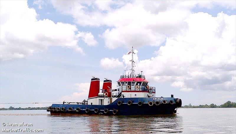 tb.ercalm (Tug) - IMO , MMSI 525300577 under the flag of Indonesia