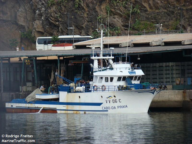 cabo da praia (-) - IMO , MMSI 204851000, Call Sign CUSS7 under the flag of Azores