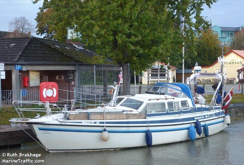 karen (Pleasure craft) - IMO , MMSI 219024472, Call Sign XPH3354 under the flag of Denmark