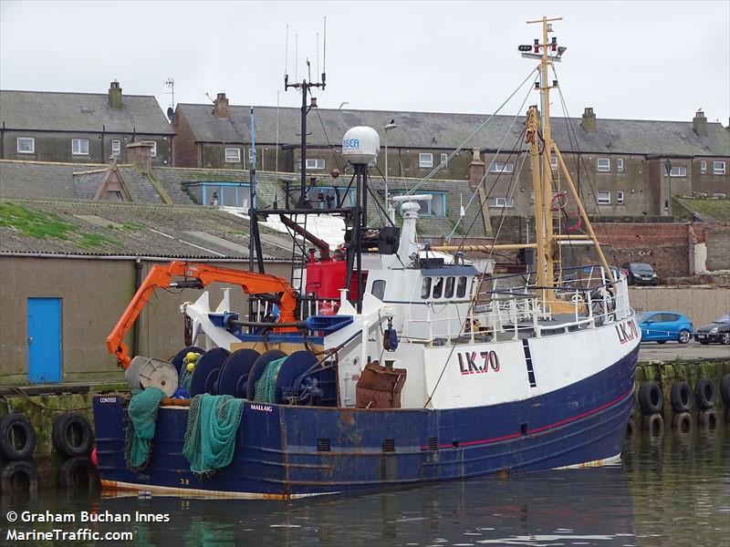 contest lk70 (Fishing vessel) - IMO , MMSI 235000840, Call Sign GDVN under the flag of United Kingdom (UK)