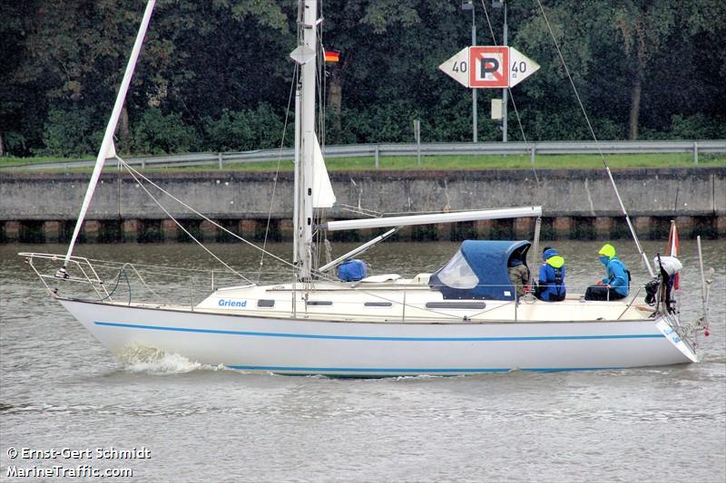 griend (Pleasure craft) - IMO , MMSI 244750513, Call Sign PF 8607 under the flag of Netherlands