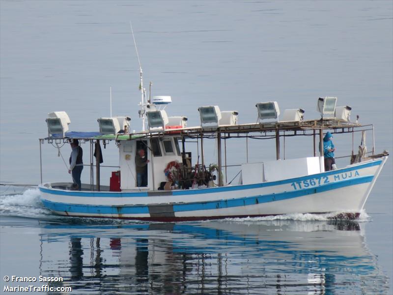 muja (Fishing vessel) - IMO , MMSI 247031570, Call Sign IPZG under the flag of Italy