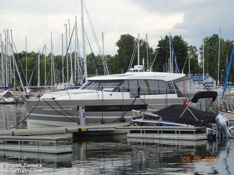 moja m-e (Pleasure craft) - IMO , MMSI 261032760, Call Sign SPS3440 under the flag of Poland