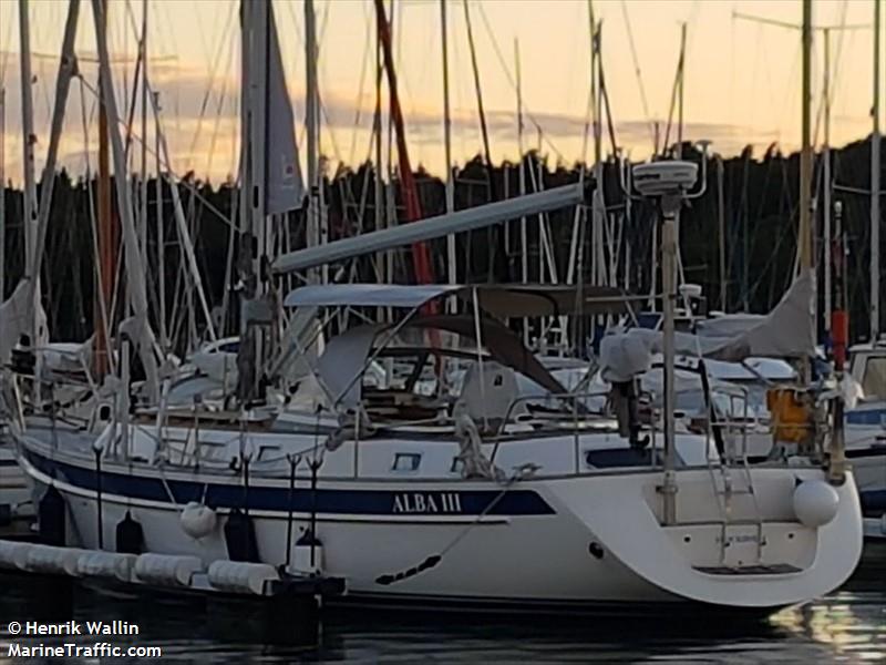 alba iii (Sailing vessel) - IMO , MMSI 265541360, Call Sign SC3307 under the flag of Sweden