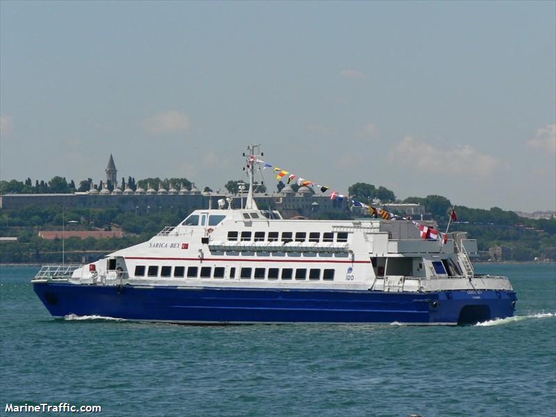 sarica bey (Passenger Ship) - IMO , MMSI 271002472, Call Sign TCBH4 under the flag of Turkey