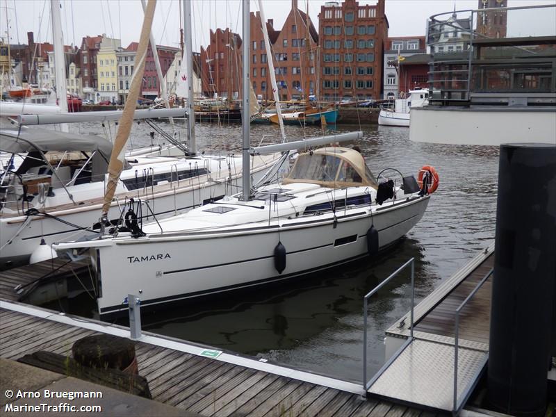 tamara (Sailing vessel) - IMO , MMSI 211760350, Call Sign DC9343 under the flag of Germany