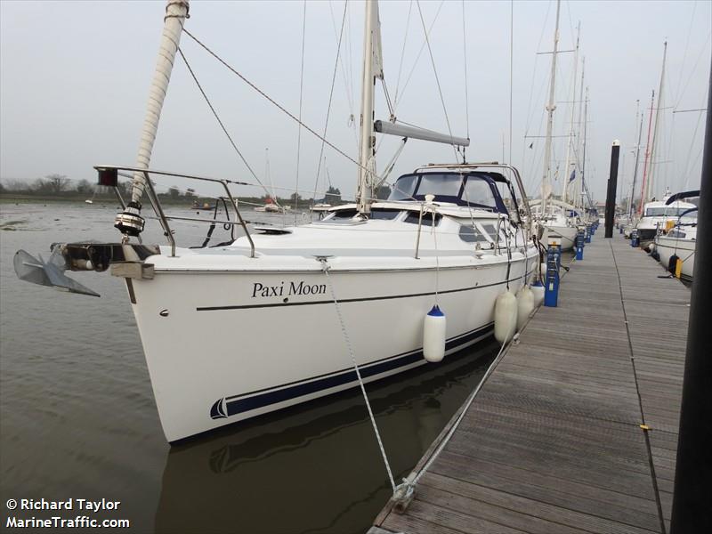 paxi moon (Sailing vessel) - IMO , MMSI 235113577, Call Sign 2IXM2 under the flag of United Kingdom (UK)
