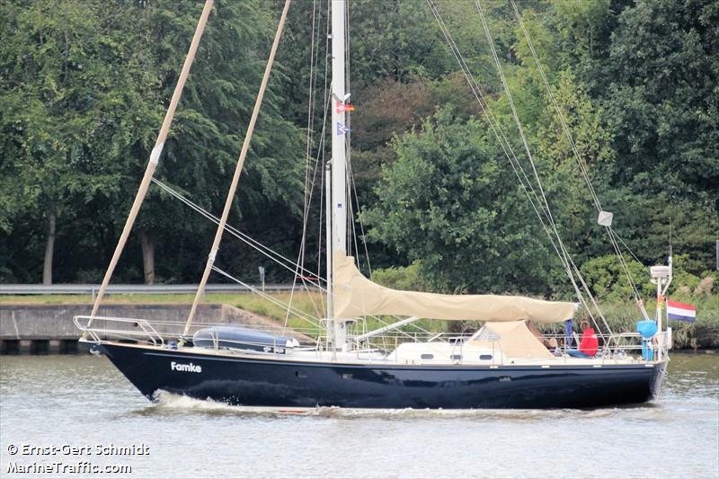 famke (Sailing vessel) - IMO , MMSI 244770488, Call Sign PG8046 under the flag of Netherlands
