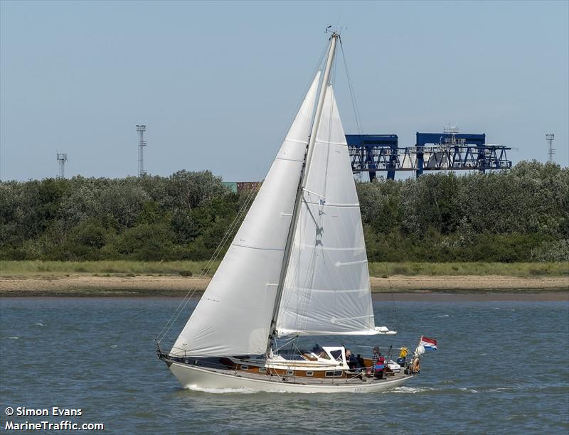 risban (Sailing vessel) - IMO , MMSI 244850585, Call Sign PC4932 under the flag of Netherlands